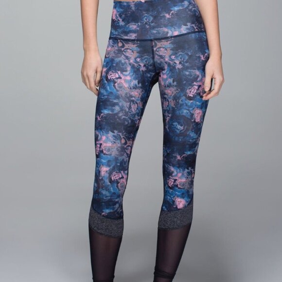 lululemon athletica Pants - Lululemon If You're Lucky Pant Moody Mirage Bark Berry Deep Navy *no size tag*